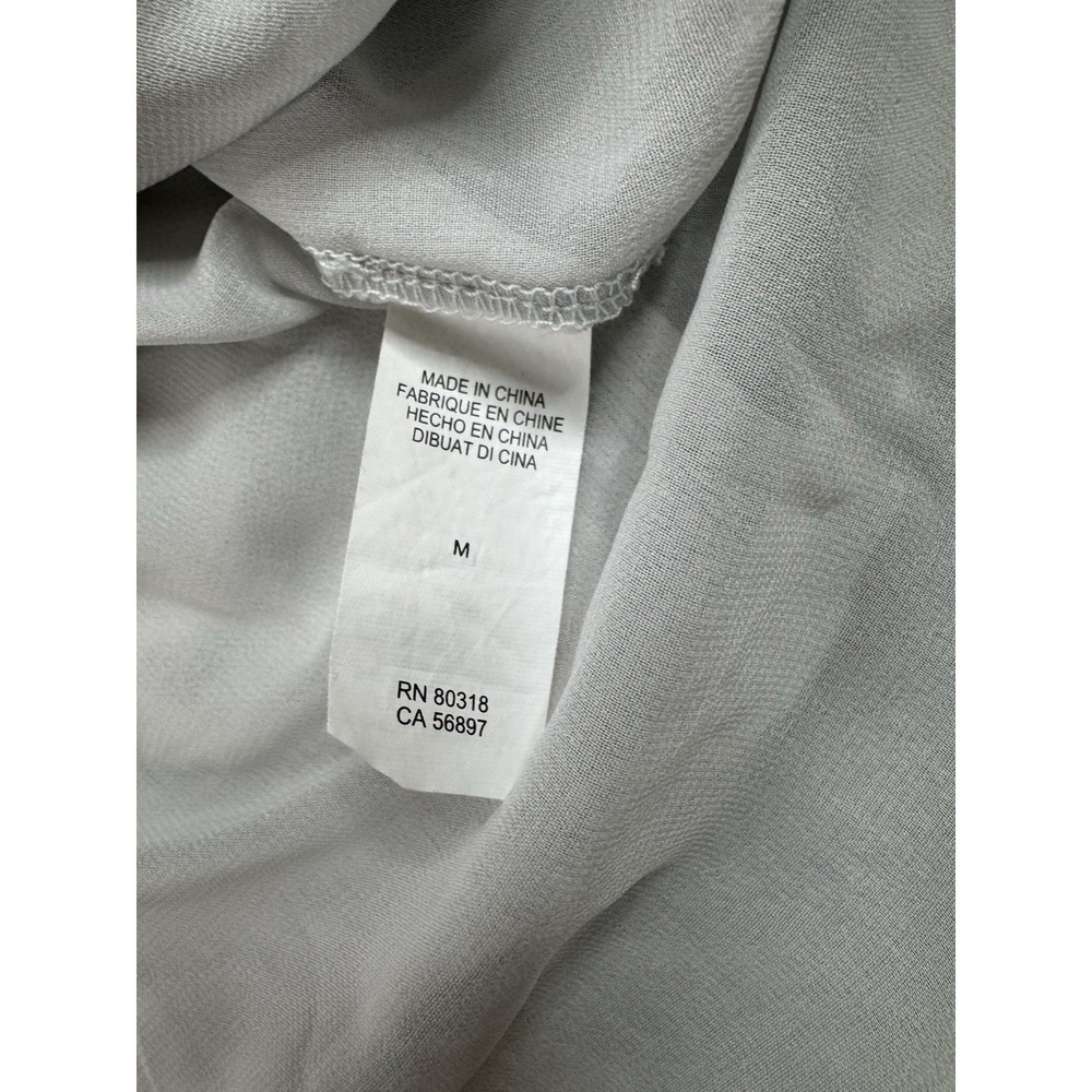 Lucky Brand Sweater Women's Large Gray Paisley Lined Casual - Picture 6 of 9